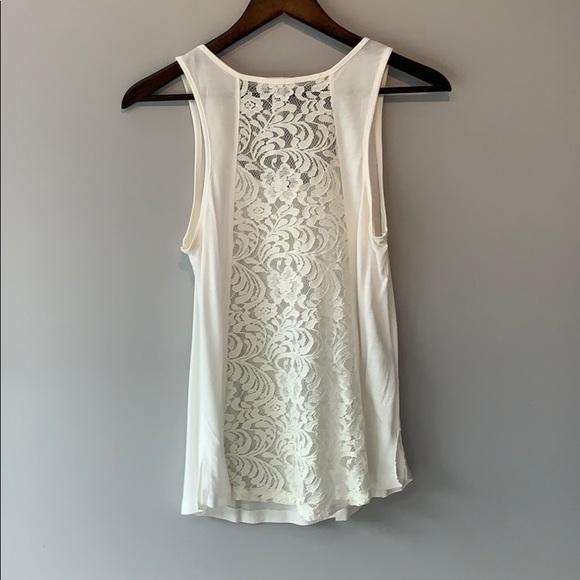 Off white lace tank - NWOT - Picture 2 of 2